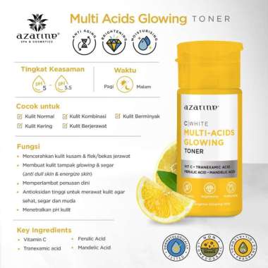azarine c white multi acids glowing toner