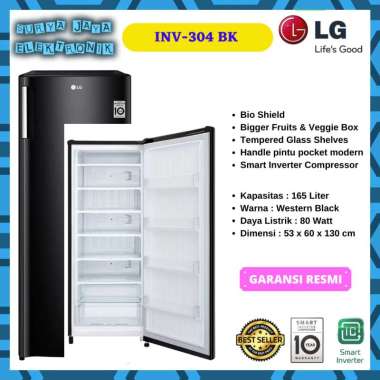 FREEZER LG GN-INV304BK, INV304BK, INV304 SMART INVERTER 6 RAK