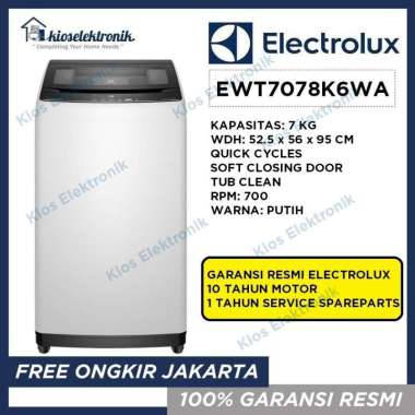 Electrolux EWT7078K6 Mesin Cuci Top Load