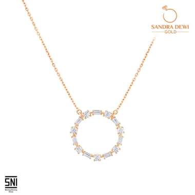 Kalung Baguette Dazzling Sandra Dewi Gold NC210231