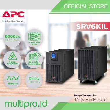 UPS APC 6kva 6000VA 6000WATT SRV6KIL SRV6000 EASY UPS ONLINE Ext. Bat