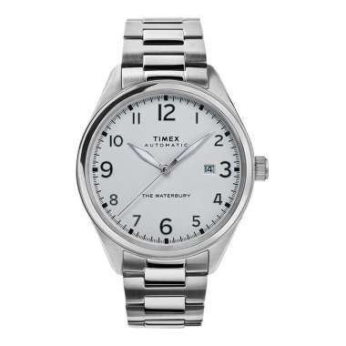 Timex Waterbury TW2T69700 Automatic Silver Dial Stainless Steel Strap [ Machtwatch ] Silver