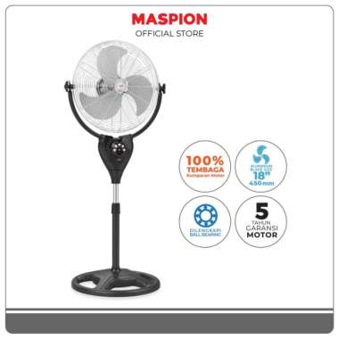 Maspion Kipas Angin Berdiri Stand Fan 18 Inch Remot Industrial Fan PW 1803 RC PW1803 RC PW-1803 RC