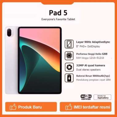 Asli Terbaru Pad 5 Tablet PC 12GB - 512GB Tablet Android 8 Inci 5G Multicolor
