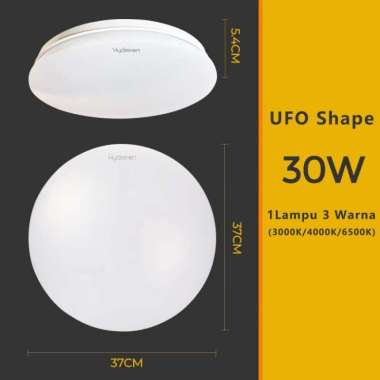 Hyderson Led Lampu Plafon 22W 30W 3 Warna 6500K Ceilling Lampu 2200Lm 30w(3 warna)