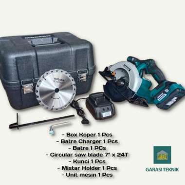 Mesin circular saw cordless MODERN M-60mesin gergaji potong kayu batre