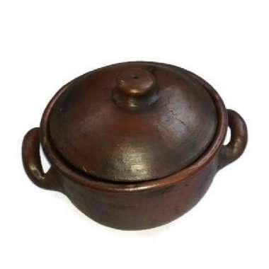 Panci mangkok tanah liat / kendil gerabah gudeg bubur diameter 20 cm