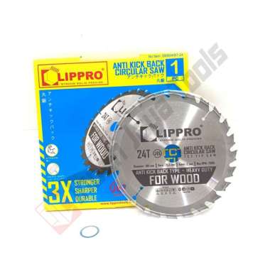 LIPPRO TANDUK 182 7 Inch 24T Circular Saw Mata Gergaji Kayu Bulat 24 T