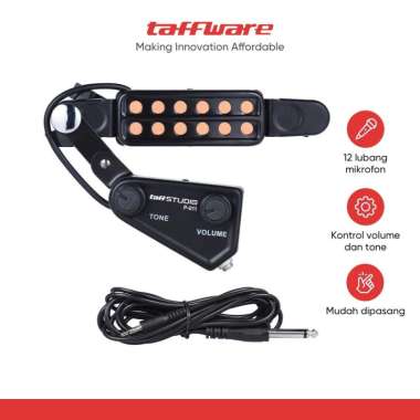 taffSTUDIO Pickup Gitar Akustik 12 Hole w/Tone Volume Control - P-011