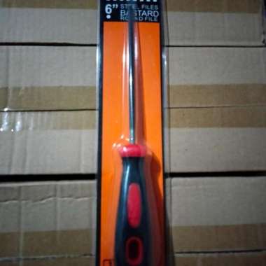 kikir bulat 6" orange