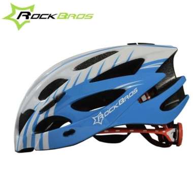 Rockbros WT027 Bicycle Helmet Helm Sepeda M-L WHITE BLUE
