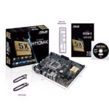 MOTHERBOARD ASUS H110M-K SOCKET LGA 1151 black