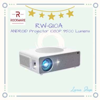 ROCKWARE RW-Q10A Proyektor Q10 ANDROID Projector 1080P 9500 Lumens