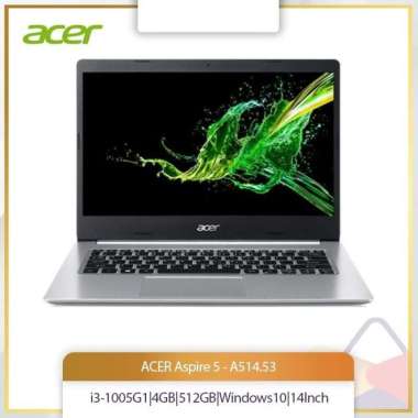 ACER Aspire 5 - A514.53 (i3-1005G1/4GB/512GB/Win10+OHS/3-1-0 Y/14")