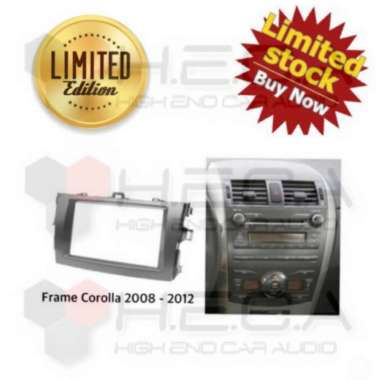 Frame Double Din COROLLA / ALTIS 2008-2012 hitam