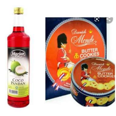 Parcel Lebaran Murah Marjan Syirup + Monde Biskuit Kaleng