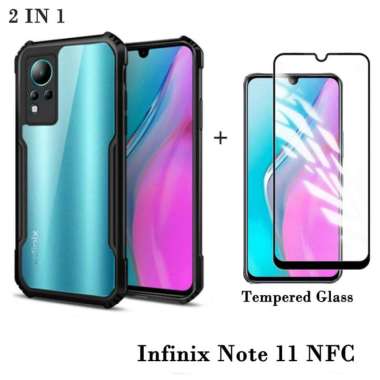 Promo Paket 2in1 Case Transparan Infinix Note 11 / Note 11 NFC Free Tempered Glass Layar Infinix Not