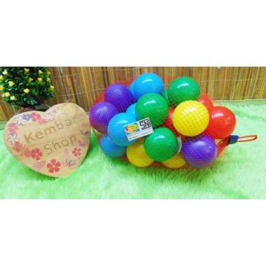 8124 BOLA PLASTIK WARNA-WARNI MANDI BOLA ISI 100