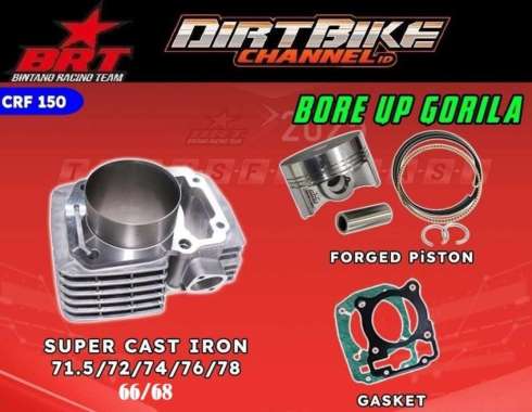 BLOK BRT CRF 150 66 68 71.50 72 74 76 78 MM CAST IRON FORGED PISTON 71.5