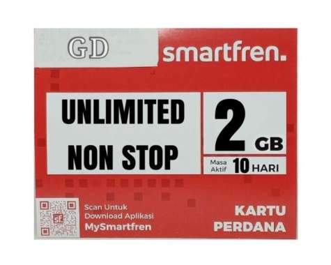 Perdana SmartFren Unlimited Nonstop 2GB