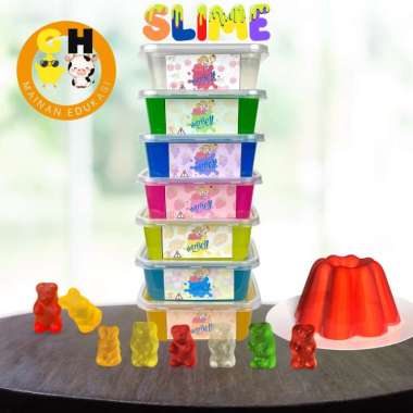 Nutrijell Jigly Slime By GHEduPlay Clear Slime || Slime Murah || Slime Bagus || Slime Premium ORANGE