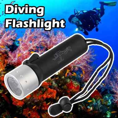 Senter Untuk Menyelam - Senter Diving - Senter Dalam Air - Senter Tahan Air - Senter Waterproof - Se