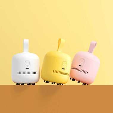 Pembersih Debu Meja Belajar Rumah Desain Portable Nylon Brush ABS Mini Vacuum Desk Cleaner 1100 mAh 