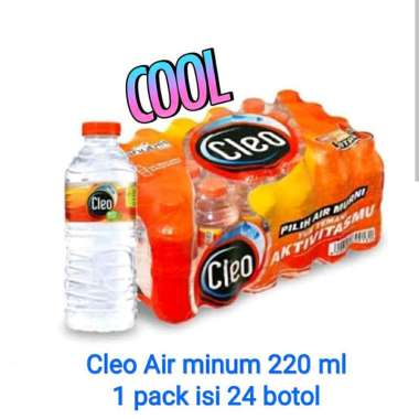 cleo air minum 220 ml | 24 botol