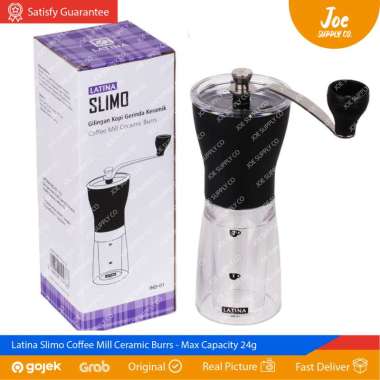 Latina Slimo Ceramic Coffee Mill Handy Grinder - Hand Manual Portable Coffee Grinder