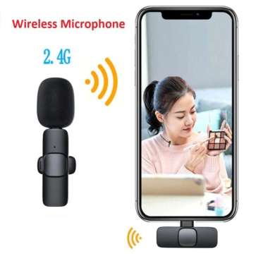 MIC WIRELESS SMARTPHONE CLIP ON VLOG LAVALIER MICROPHONE WIRELESS 1 Mic