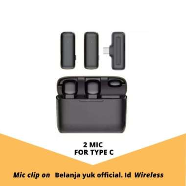 WIRELESS LAVALIER MICROPHONE PORTABEL MIC PODCAST VLOG YOUTUBER 2 MIC IPHONE