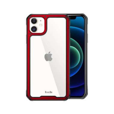 Ibacks Reflection Premium Case for IPhone 12 Mini - Red Apple iPhone 12