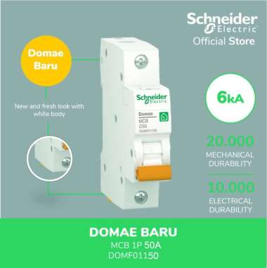 Schneider DOMAE MCB 50A 1P - DOMF01150