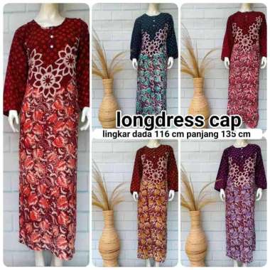 SNOEBEL DJ DASTER CAP IBU HAMIL DAN MENYUSUI DASTER BATIK LENGAN PANJANG JUMBO XXL Multicolored