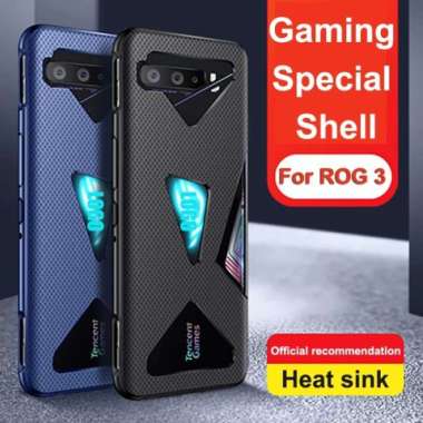 CASE ASUS PHONE 3 ROG 3 CARBON ANTI HEAT PROTECTION CAMERA ORIGINAL