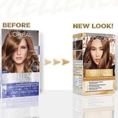 Pewarna Rambut Loreal Excellence Fashion Ultra Light 03 Ash Brown Kemasan baru
