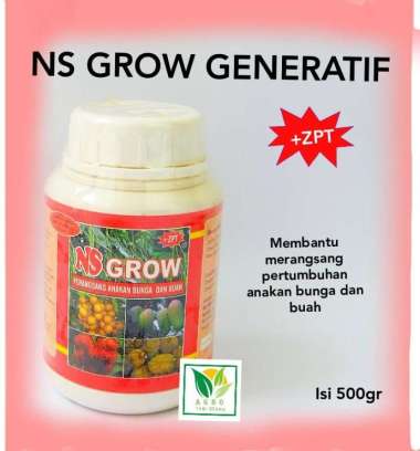 PUPUK NS GROW mempercepat pertumbuhan Anakan Bunga dan Buah