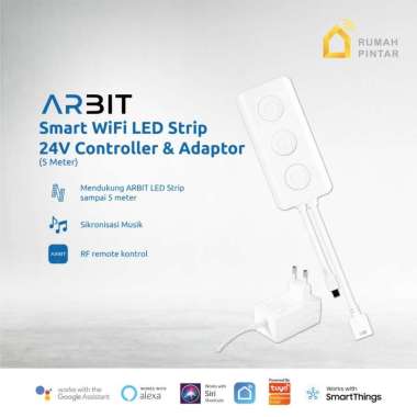 ARBIT Smart WiFi LED Strip Controller & Adaptor untuk 5 Meter