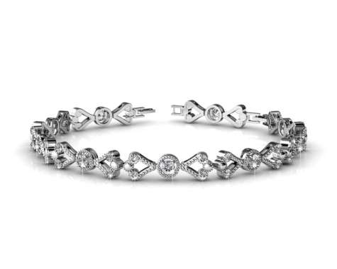 Victorian Bracelet - Gelang Crystal by Her Jewellery white gold