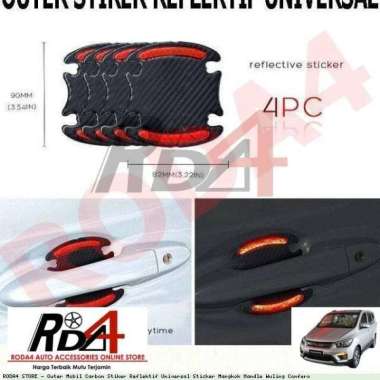Outer Handle Carbon Stiker Reflektif Wuling Confero