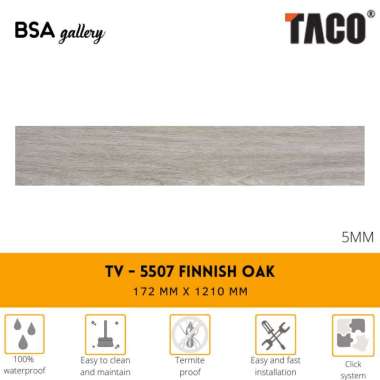TACO SPC 5MM TV 5507 FINNISH OAK / LANTAI KAYU VINYL CLICK SYSTEM