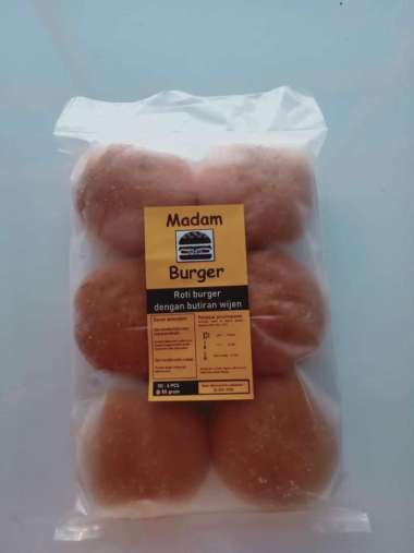 Roti Burger Topping Wijen isi 6 pcs