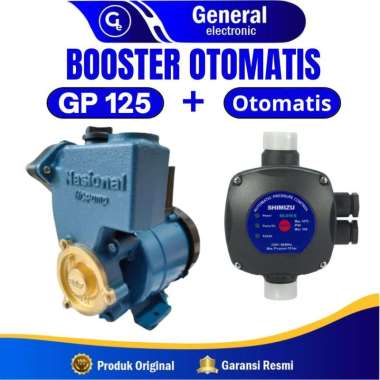 Paket Pompa Air Pendorong Booster Otomatis Nasional + SC 015 Shimizu