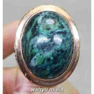 Batu Badar Besi Hijau Hitam Besar Asli Kode 2090 Hitam Hijau