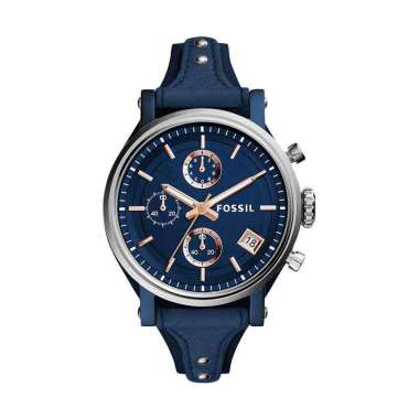 FOSSIL Original Boyfriend Chronograph ES-4113 Jam Tangan Wanita Navy