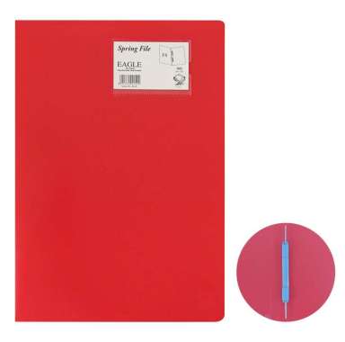 EAGLE FILES Spring File Folio Map Plastik Map Snelhecter MERAH