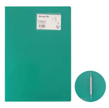EAGLE FILES Spring File Folio Map Plastik Map Snelhecter HIJAU