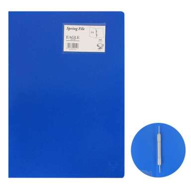 EAGLE FILES Spring File Folio Map Plastik Map Snelhecter BIRU