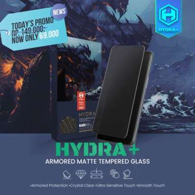 XIAOMI POCO F3/F4 - HYDRA+ Matte Tempered Glass - Anti Gores -TG Frame