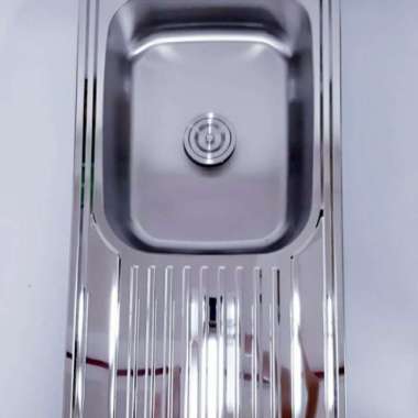 Kitchen sink Bak cuci piring 1 satu lubang 100 cm stainless (besar)